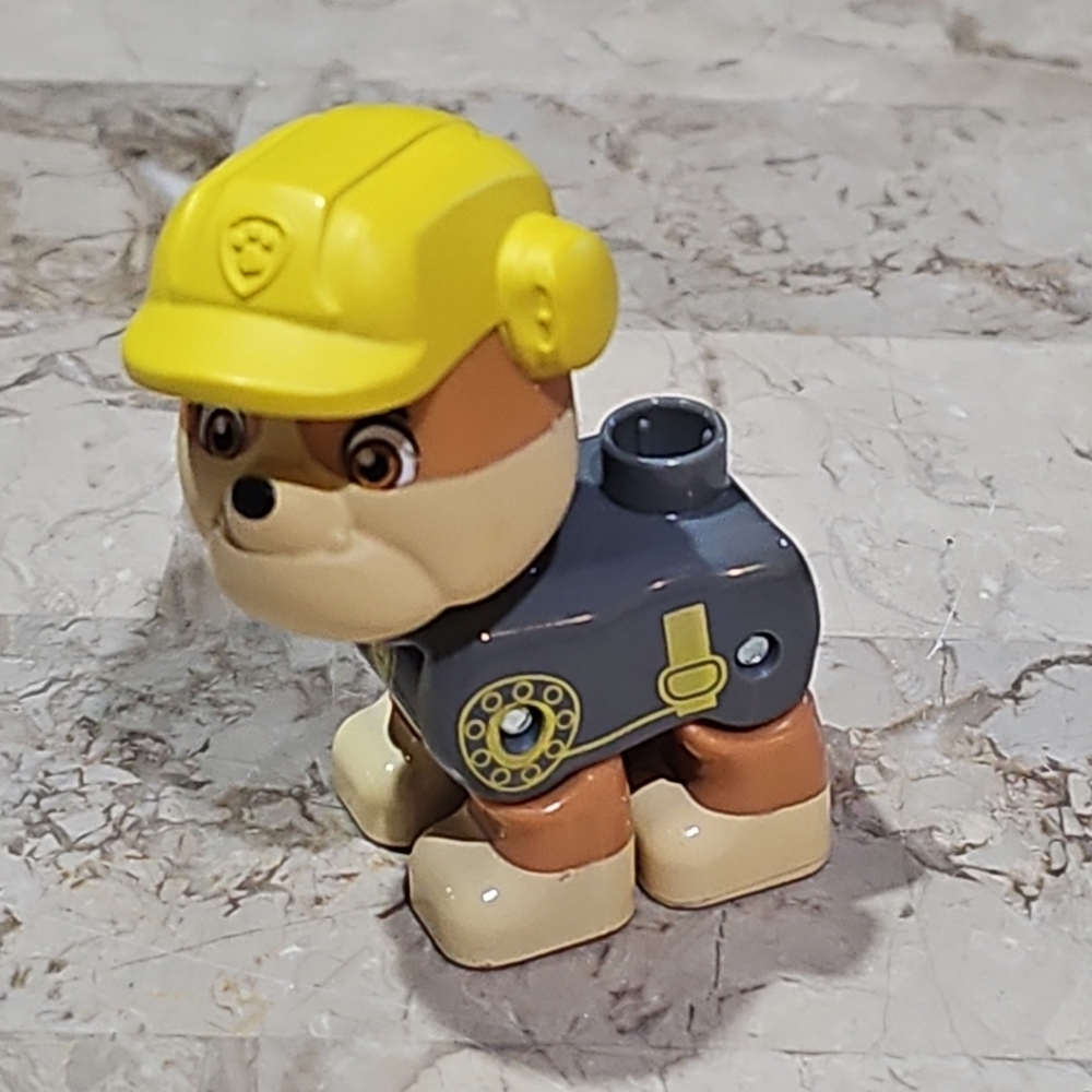 PAW Patrol Pup Lego Duplo compatible Mega Bloks figure Rubble